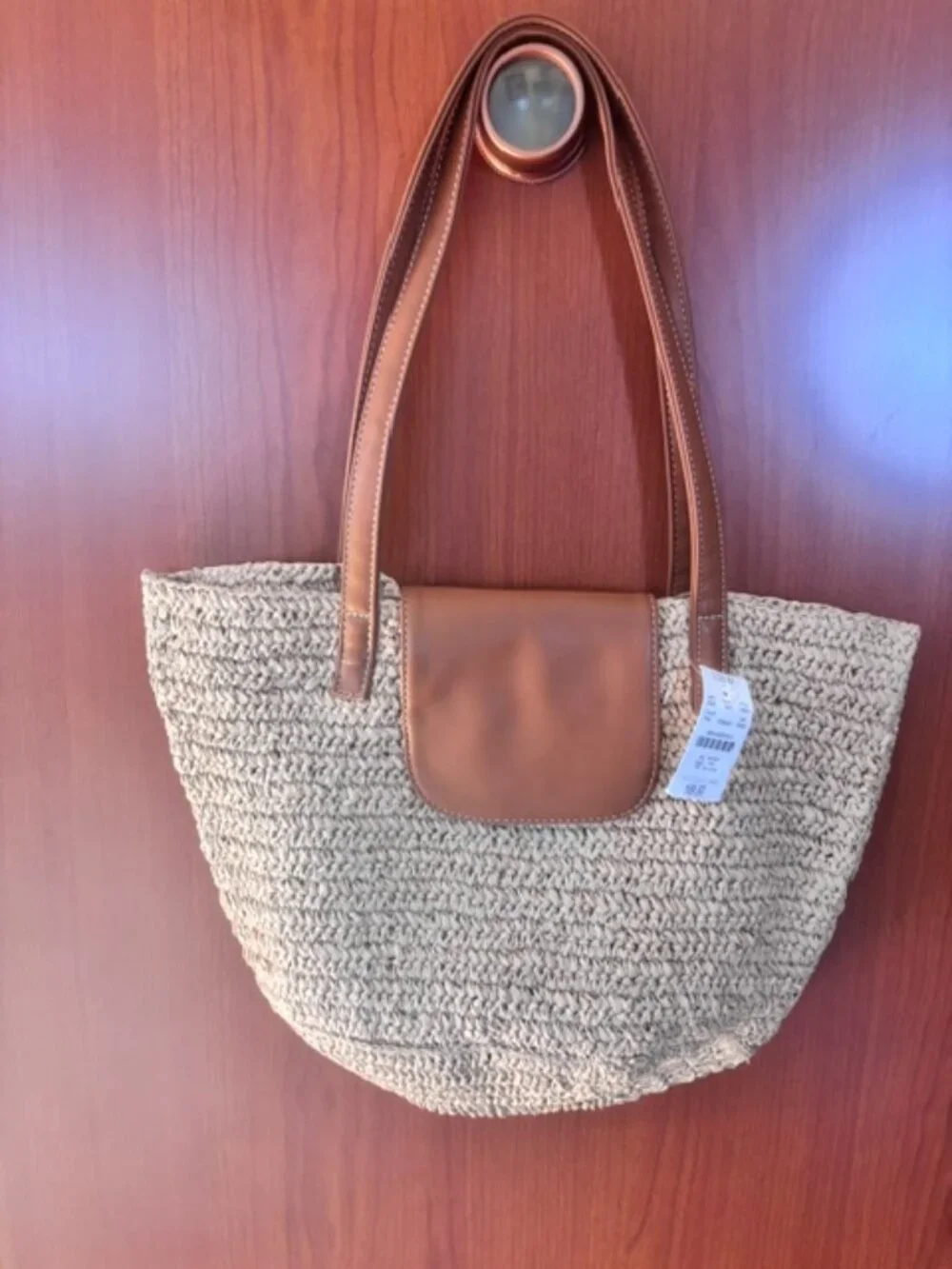 Brand New J.Crew Straw tote bag